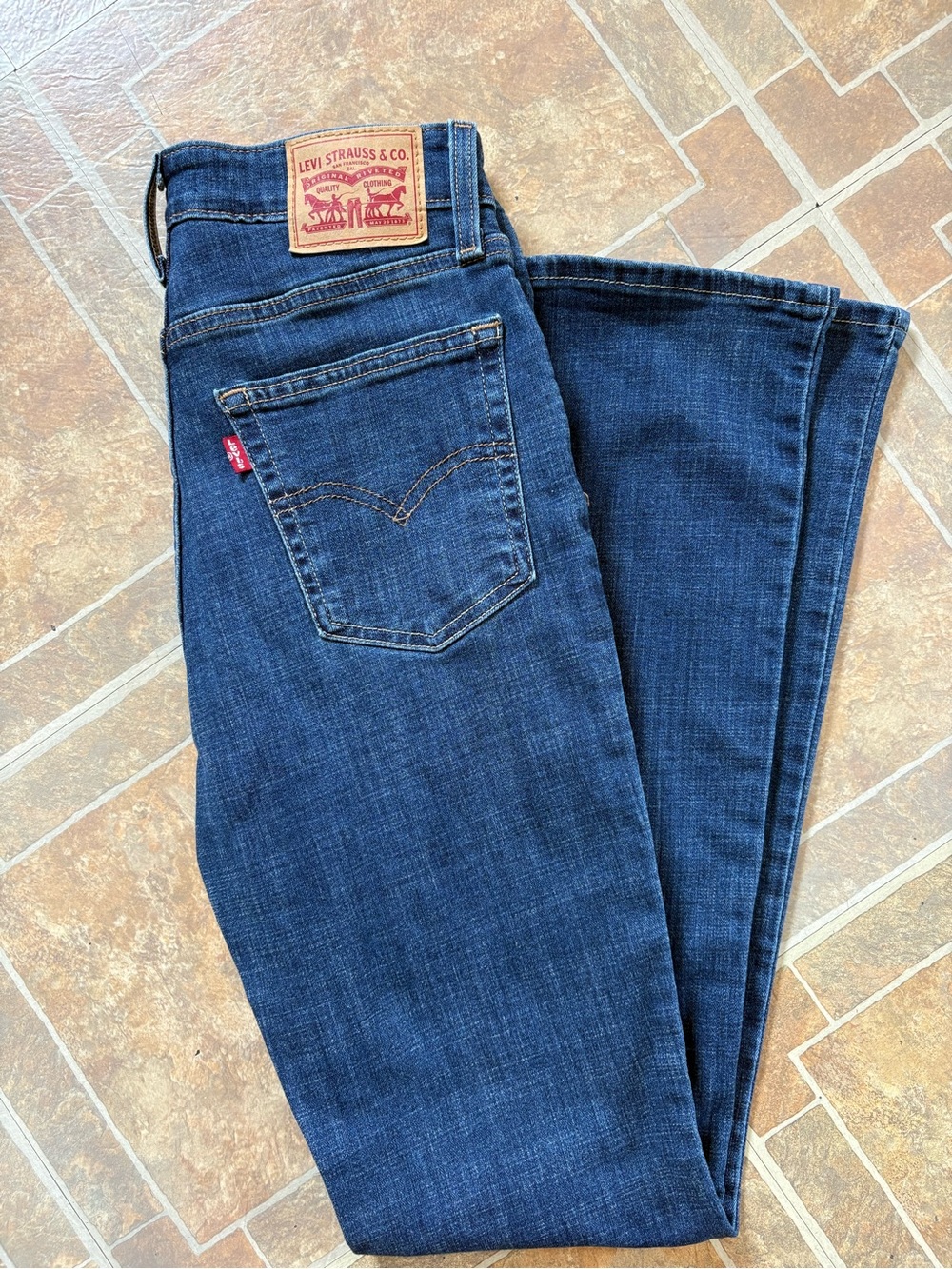 Levi's women’s Dark Blue high rise bootcut